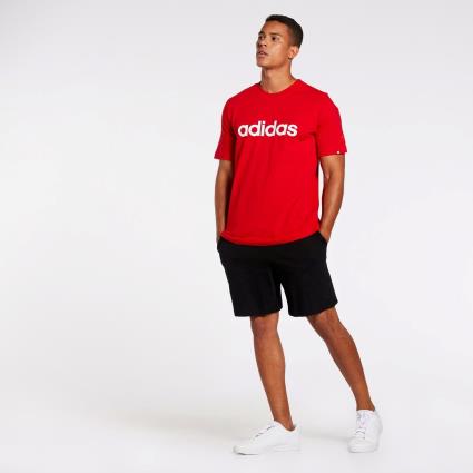 T-shirt adidas Linear Logo - Vermelho - T-shirt Homem tamanho 2XL