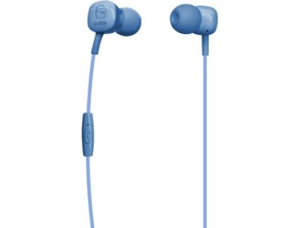 Auriculares com Fio SBS Icecream (In Ear - Microfone - Azul)