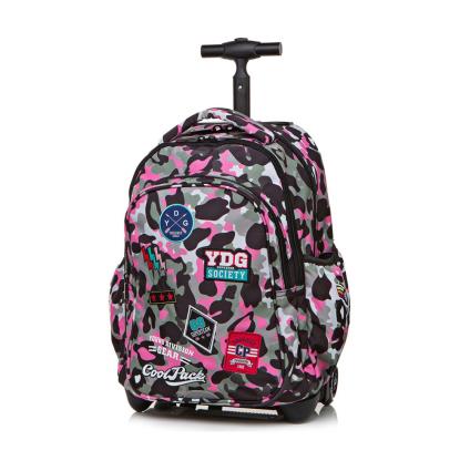 Trolley Mochila Escolar 44cm CoolPack Badges Camo Pink