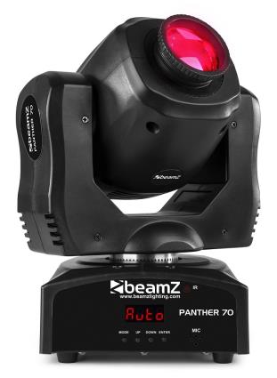 Moving Head LED Spot 70W 8 Cores DMX (PANTHER 70) - beamZ