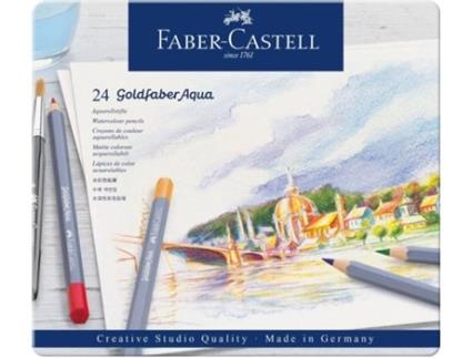 Lápis de Cor FABER-CASTELL Goldfaber Aqua (24 Unidades)