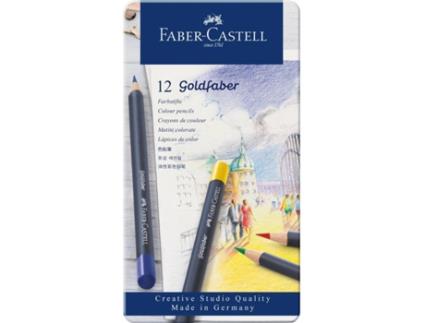 Lápis de Cor FABER-CASTELL Goldfaber Metal (12 Unidades)