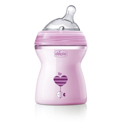 Biberão NaturalFeeling 250-ml rosa