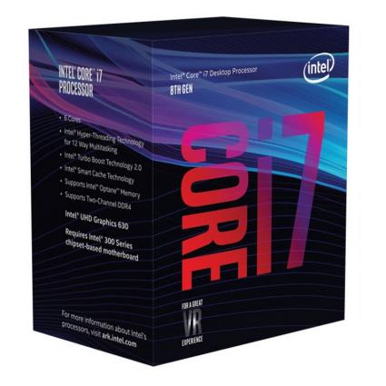 Processador Intel Core i7-9700K Octa-Core 3.6GHz c/ Turbo 4.9GHz 12MB Skt 1151