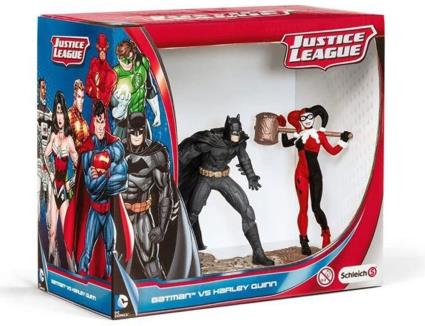 Figuras Schleich Justice League - Batman vs Harley Quinn | Novo