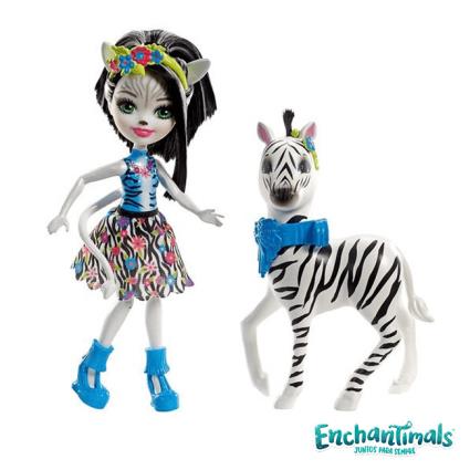 Enchantimals Boneca e Zebra