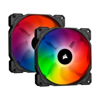 SP140 RGB PRO, 140mm RGB LED Fan, Dual Pack com Lighting Node Core