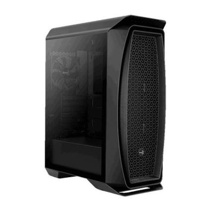 CAIXA AEROCOOL AERO ONE BLACK ATX, TEMPERED GLASS WINDOW, FULL WATERCOOLING SUPPORT, 1x12CM FAN