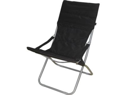 Cadeira KASA Habana Preto (Metal e Poliéster - 56x107x10 cm)