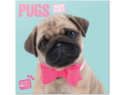 Calendário OFIURIA Studio Pets Pugs (2021 - 30 x 30 cm)