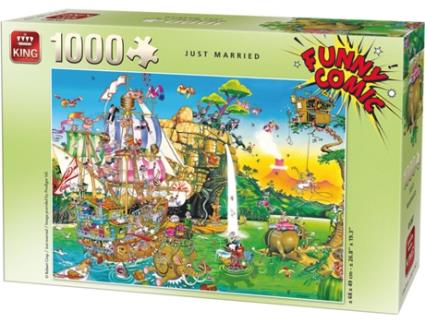 Puzzle 2D KING Just Married 1000 pcs