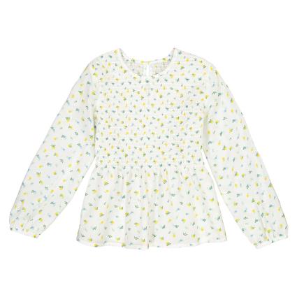 La Redoute Collections Blusa de mangas compridas, estampado floral, 3-12 anos