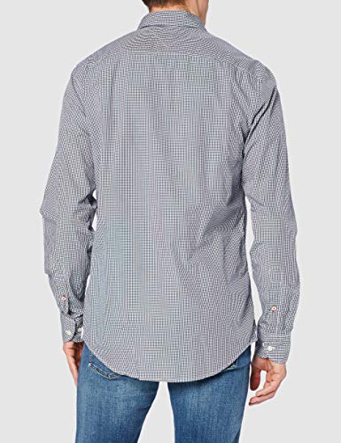 Tommy Hilfiger Camisa com corte direito, 100% algodão, aos quadrados