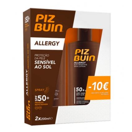 Piz Buin Allergy Spray Pele Sensível Ao Sol FPS50+ 2x200ml