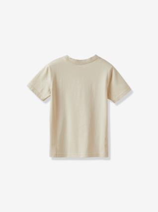 T-shirt em algodão biológico da CYRILLUS, para menino bege medio acinzentado  