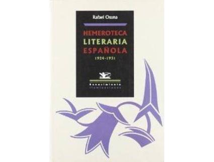 Livro Hemeroteca Literaria Española de Rafael Osuma (Espanhol)