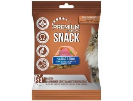 Snack para Gatos HAPPYONE Premium (50g - Sabor: Atum e Salmão)