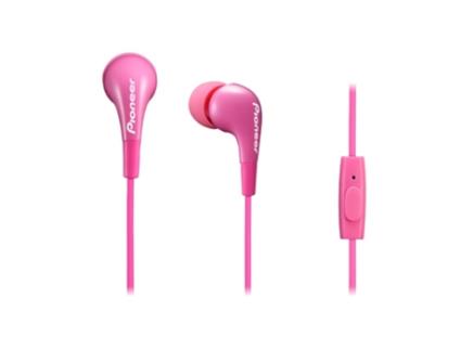Auriculares Com fio PIONEER SE-CL502T (In Ear - Microfone - Rosa)