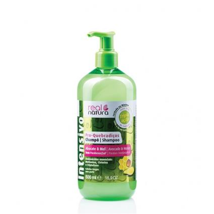 Real Natura Shampoo Sem Sal Pro-Quebradiços Abacate e Mel 500ml