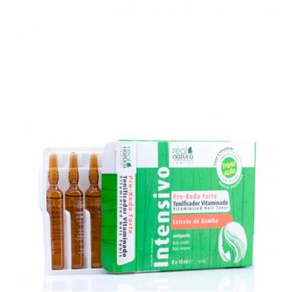 Real Natura Tonificador Vitaminado Ampolas Pro-Keda Forte 6x15ml