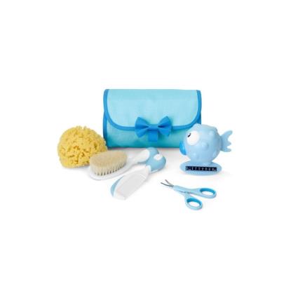O meu primeiro conjunto de higiene Chicco azul