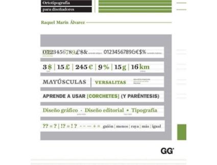 Livro Ortotipografía Para Diseñadores de Raquel Martín Álvarez (Espanhol)