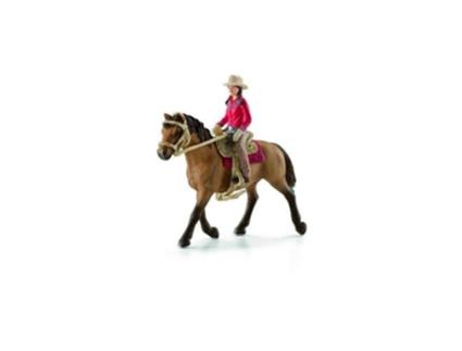 Figura SCHLEICH Cowgirl com Cavalo