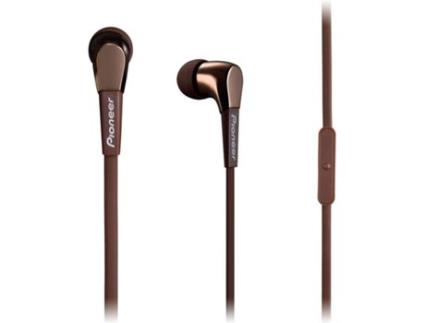 Auriculares Com fio PIONEER SE-CL722T (In Ear - Microfone - Castanho)