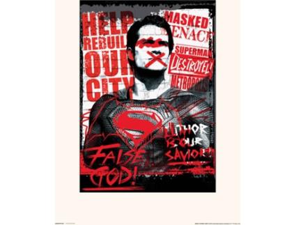 Print DC COMICS 30X40 Cm Batman V Superman Superman False God