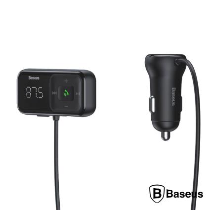 Transmissor FM Bluetooth 2USB / Micro SD F. Isqueiro BASEUS