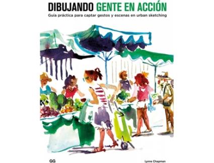 Livro Dibujando Gente En Acción de Lynne Chapman (Espanhol)