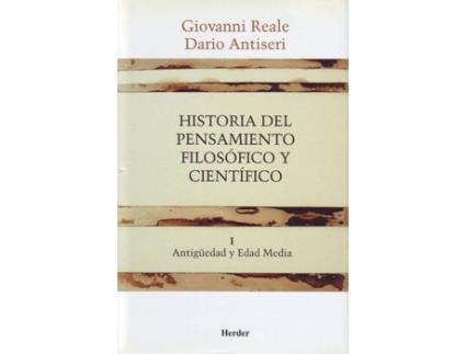 Livro Historia Del Pensamiento Filosófico Y Científico I de Dario Antiseri (Espanhol)