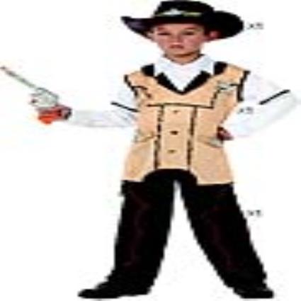 Fantasia para Crianças 118917 Sheriff Preto Bege (3 Pcs) - 3-4 Anos