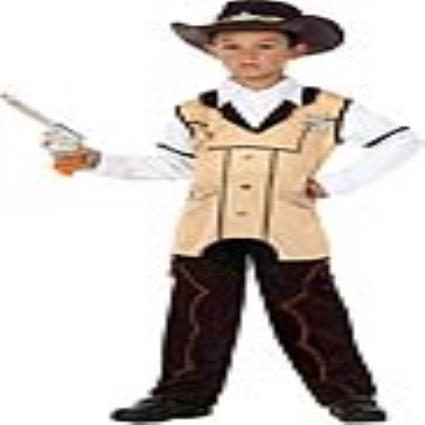 Fantasia para Crianças 118917 Sheriff Preto Bege (3 Pcs) - 3-4 Anos