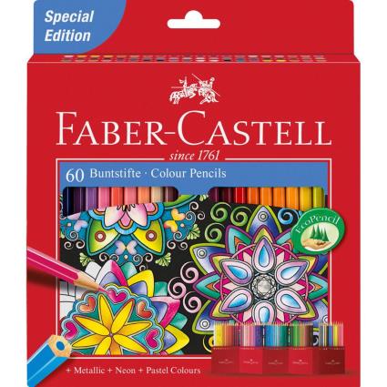 FABER-CASTELL Lápis de Cor Special Edition, Corpo Hexagonal, Minas de Várias Cores