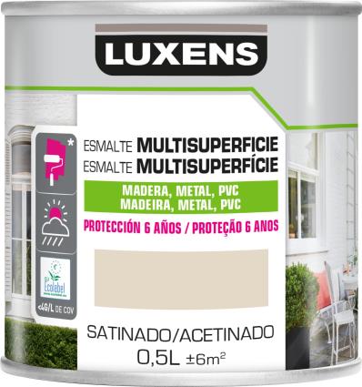 Tinta multisuperfícies  LUXENS ACETINADO LUX 0.5L BRANCO 1013