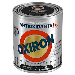 Esmalte anti ferrugem ÁGUA ACETINADO VERDE OXIRON 0.75L