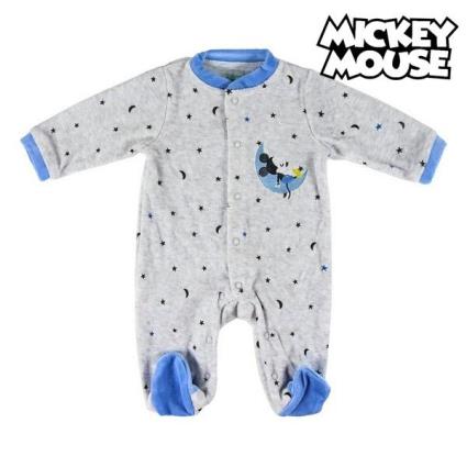 Babygrow de Manga Comprida para Bebé Mickey Mouse 74611 Cinzento Azul - 6 Meses