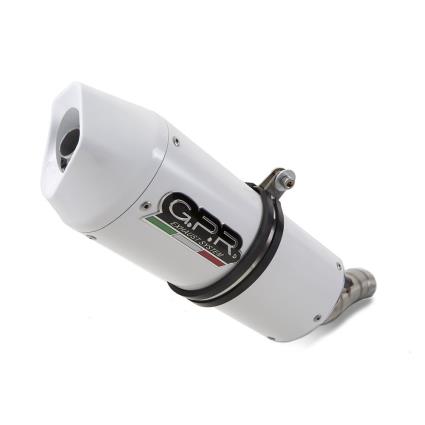 Gpr Exhaust Systems Silencioso Albus Ceramic Slip On Nc 700 X/s Dct 12-13 Homologated One Size Glossy White / White