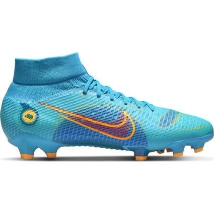 Nike Botas Futbol Mercurial Superfly Viii Pro Fg EU 46 Chlorine Blue / Laser Orange / Marina