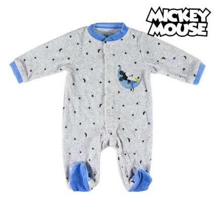 Babygrow de Manga Comprida para Bebé Mickey Mouse 74611 Cinzento Azul - 3 Mês