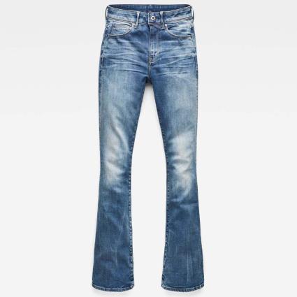 G-star Jeans 3301 High Waist Flare 27 Medium Aged