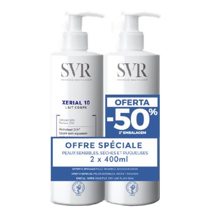 SVR Xérial 10 Pack Leite Corporal Ultra Hidratante 2x400ml