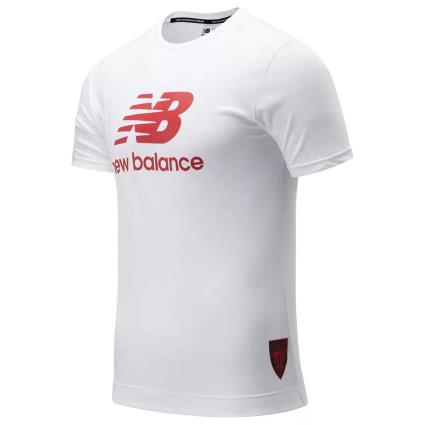 New Balance Camiseta Manga Corta Athletic Club Bilbao 21/22 Viaje Logo XL White