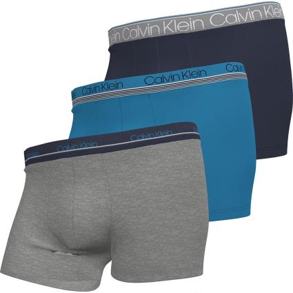 Calvin Klein Underwear Slip 3 Unidades S New Navy / Grey Heather / Deep Sky Blue