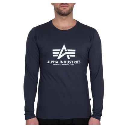 Alpha Industries Camiseta De Manga Comprida Basic M Navy