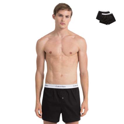 Calvin Klein Underwear Cotton Slim Boxer Modern 2 Unidades XL Black / Black