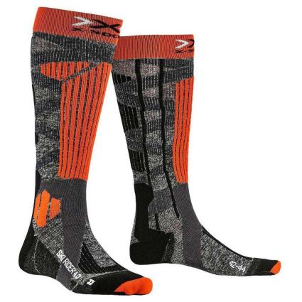 X-socks Meias Ski Rider 4.0 EU 42-44 Stone Grey Melange / X-Orange