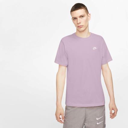T-shirt Nike Club - Malva - T-shirt Homem