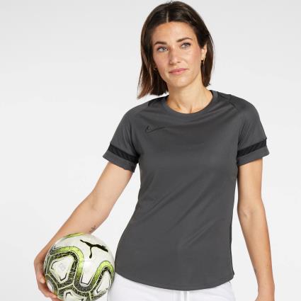T-shirt Nike Dri-FIT Academy - Cinza - Futebol Mulher